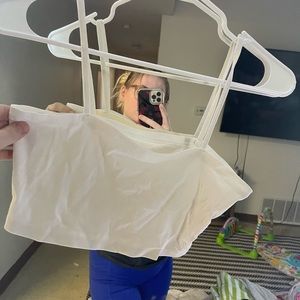 White crop top